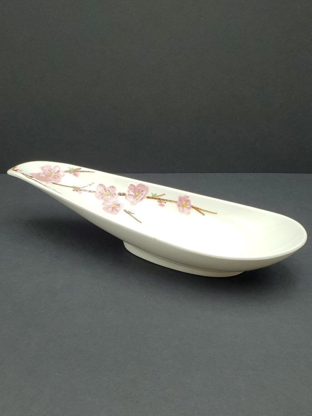 Metlox Peach Blossom Poppytrail Vernon Celery Dish Long Relish Tray